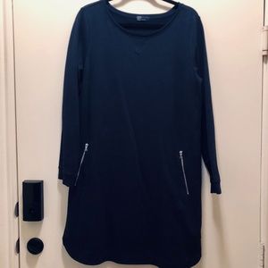 GAP Navy Blue Shift Dress with Zipper Pockets
